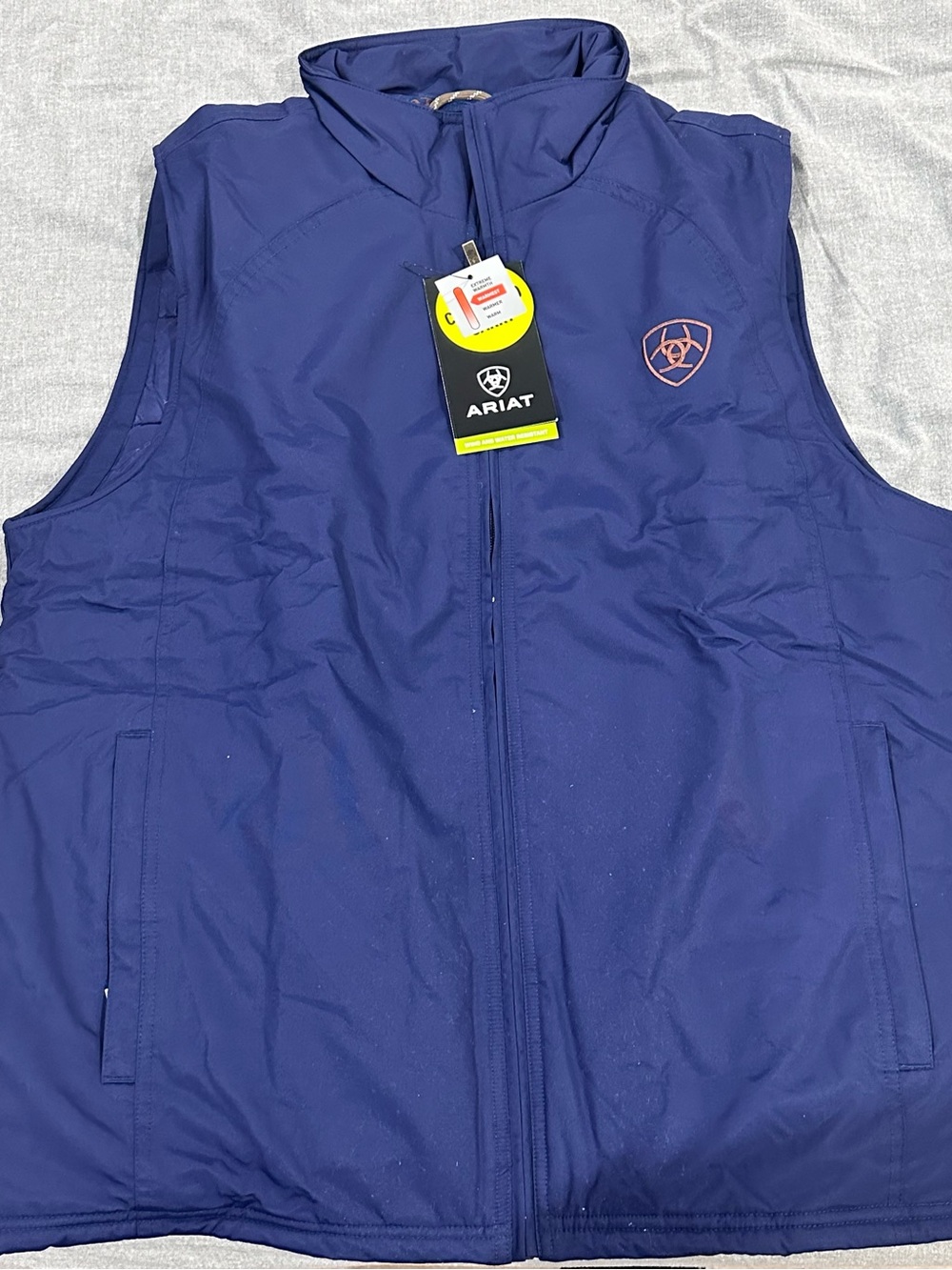Ariat Men's Deep Blue Quilted Zip-Up Vest